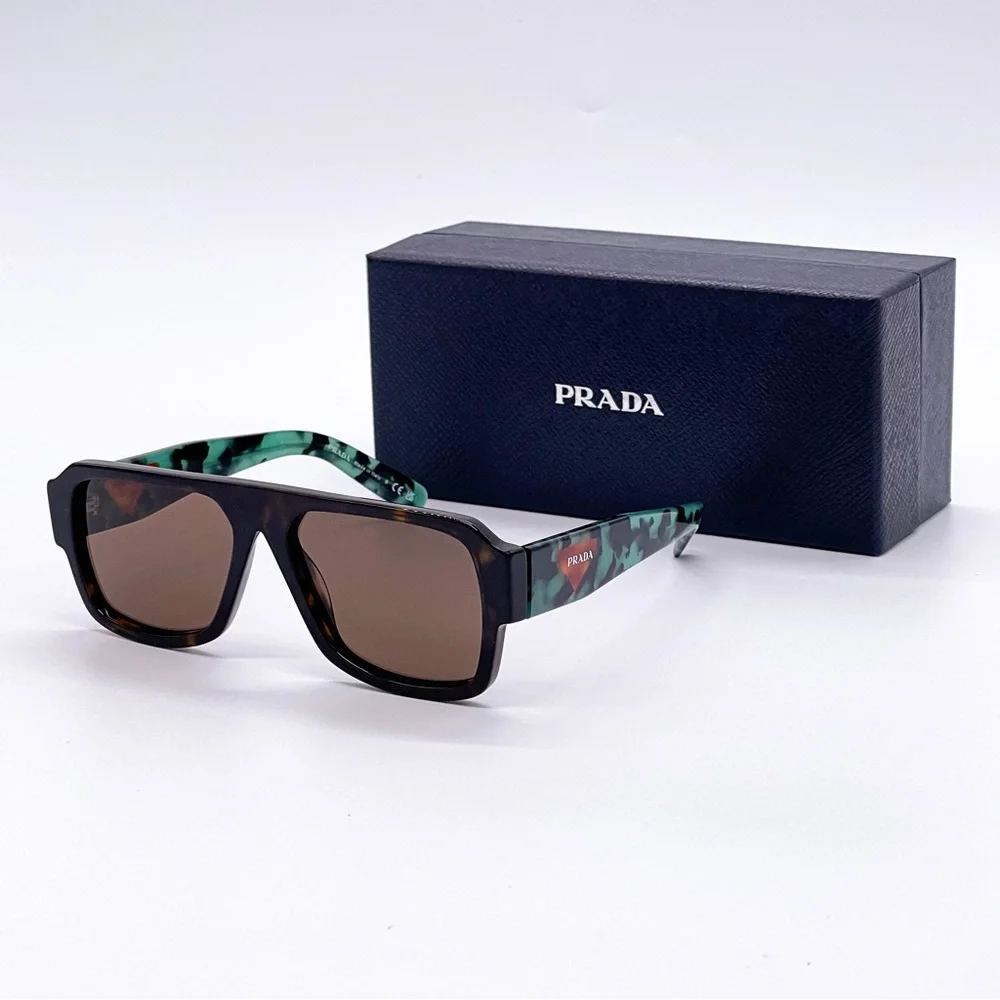 NEW PRADA UNISEX PR22YS 2AU06B SUNGLASSES GREEN PR 22YS NEW PRADA SPR 22Y